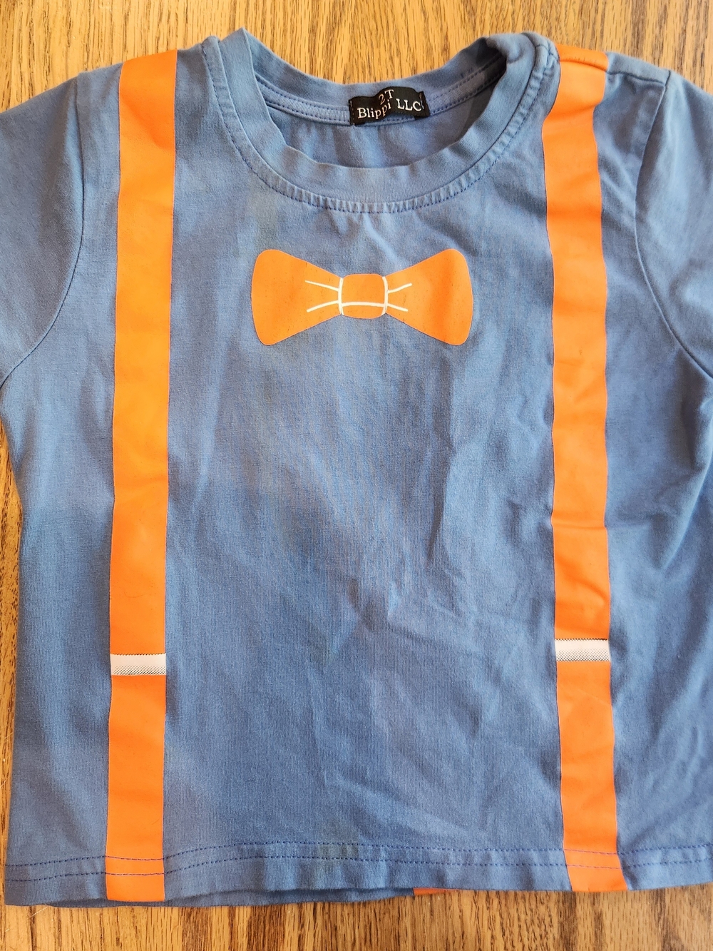 Blippi Blue & Orange Kids T-Shirt with Bowtie Graphic